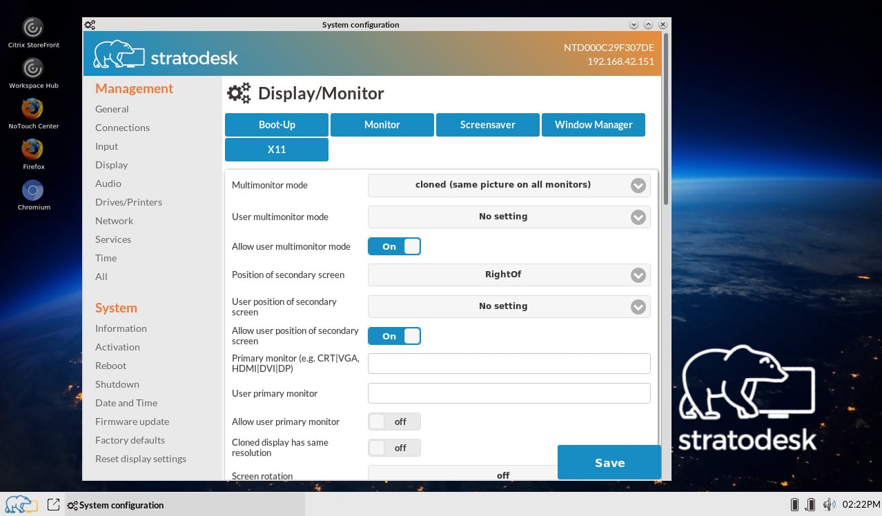 Thin Client OS - NoTouch OS
